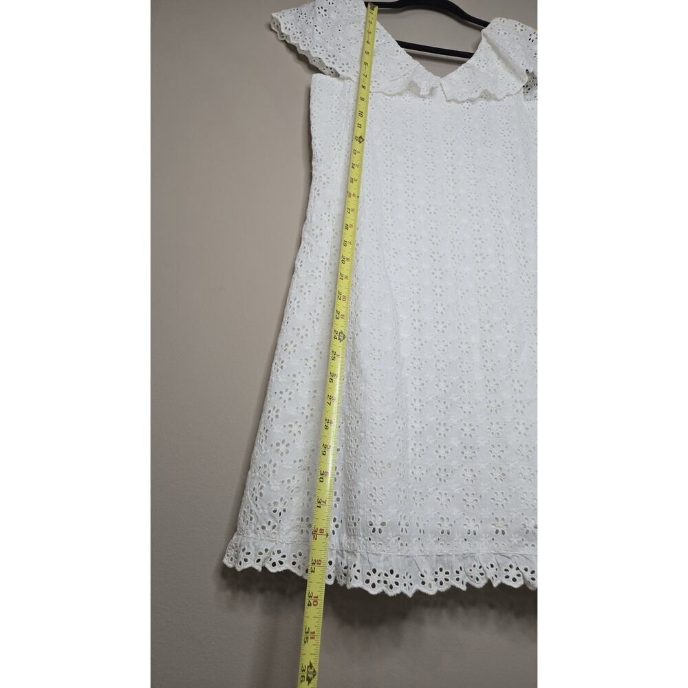 NWT Womens Hatley Eyelet Lace Shift Sundress White Size XS Knee Length MSRP $99 - Picture 7 of 10